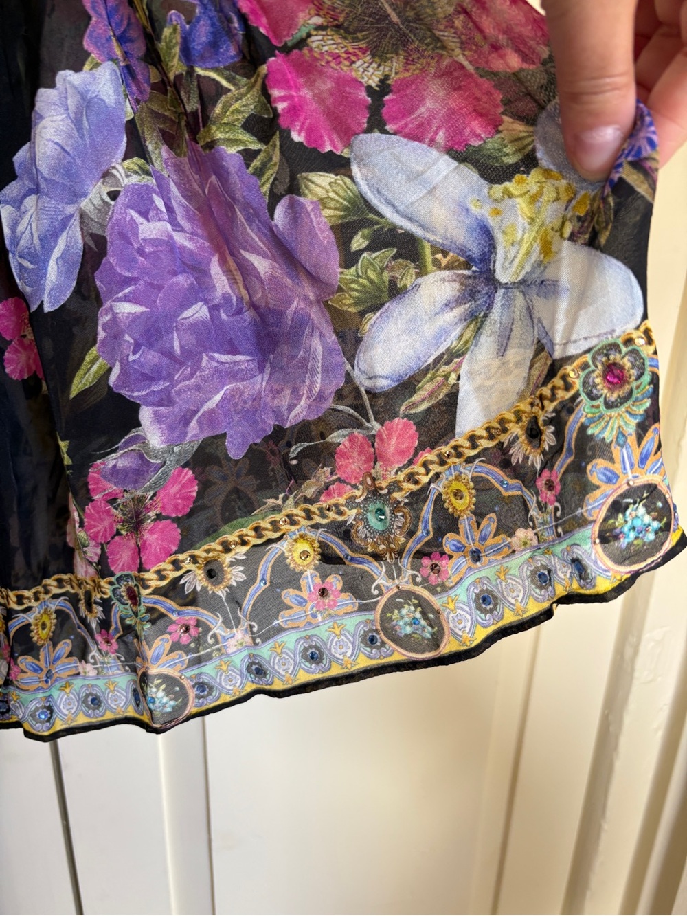 Camilla black and floral maxi size XL - stunning! NWOT - Picture 8 of 13
